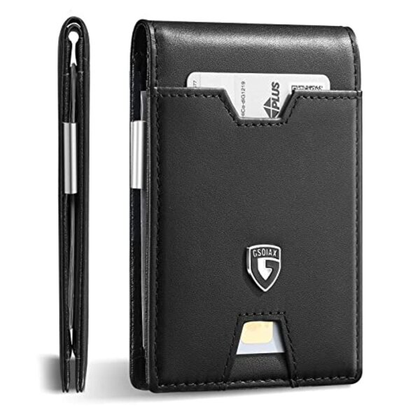 Men's Slim RFID Blocking Leather Wallet - Picture 1 of 1